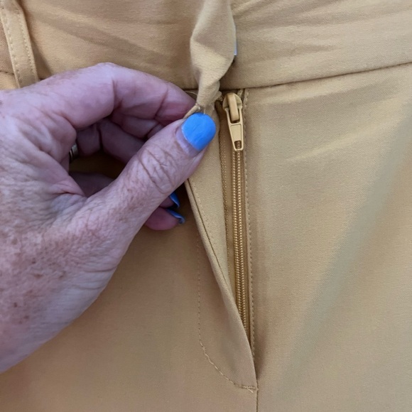 Rachel Zoe Mustard Yellow Ankle Pants women size 8 - Picture 4 of 9